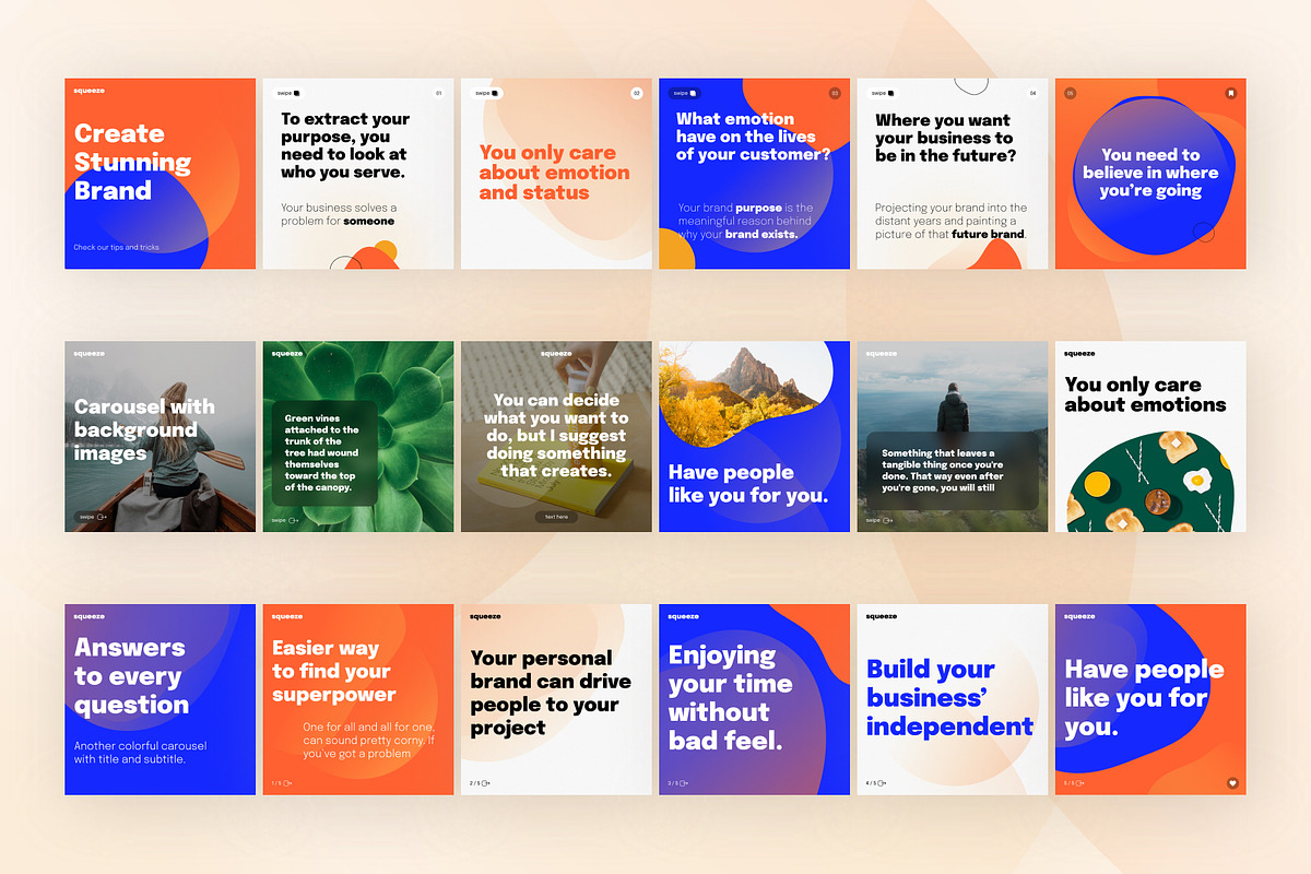 168 Creative Instagram Templates, a Social Media Template by Vladislav Muslakov (Photo 12 of 20)