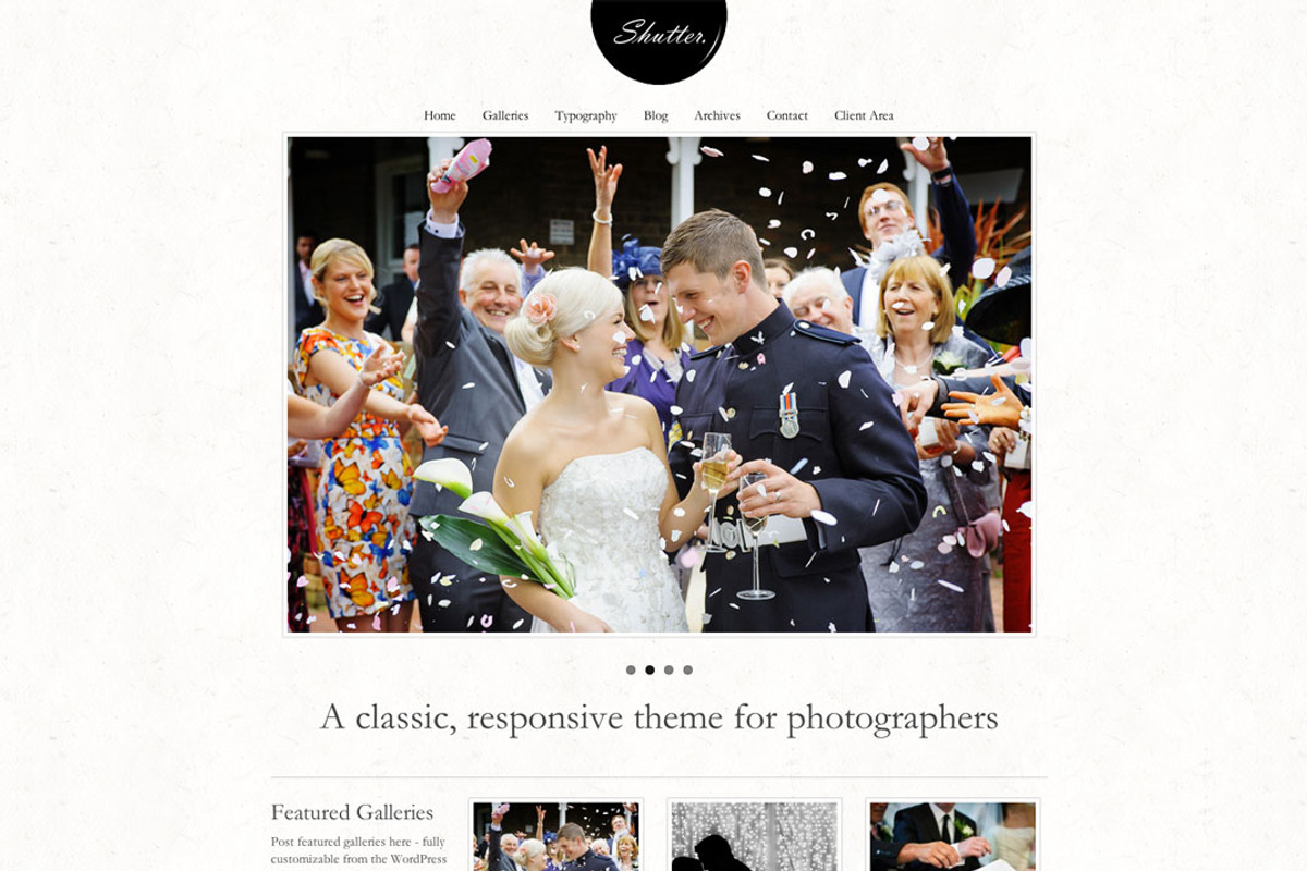 Shutter. A Classic Photography Theme, a WordPress Template by Courtyard Themes (Photo 2 of 5)