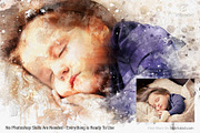 #1 Watercolor Photoshop Mock-ups, an Action Add-On by SlideSalad (Thumbnail 8 of 44)
