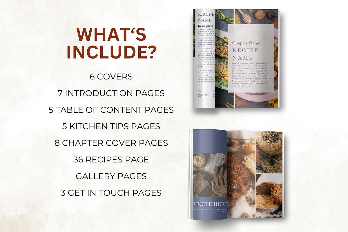Aesthetic Recipe Book Template, a Presentation Template by Digital By Nikoleta (Photo 5 of 11)