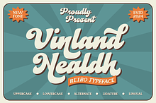 VinlandNealdh -Script Retro Typeface
