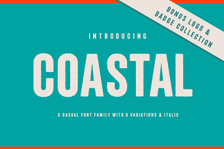 Coastal, a Sans Serif Font by Arkitype
