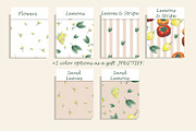 Watercolor Citrus Seamless Patterns, a Pattern Graphic by Oksana Dovhopol Art (Thumbnail 8 of 12)