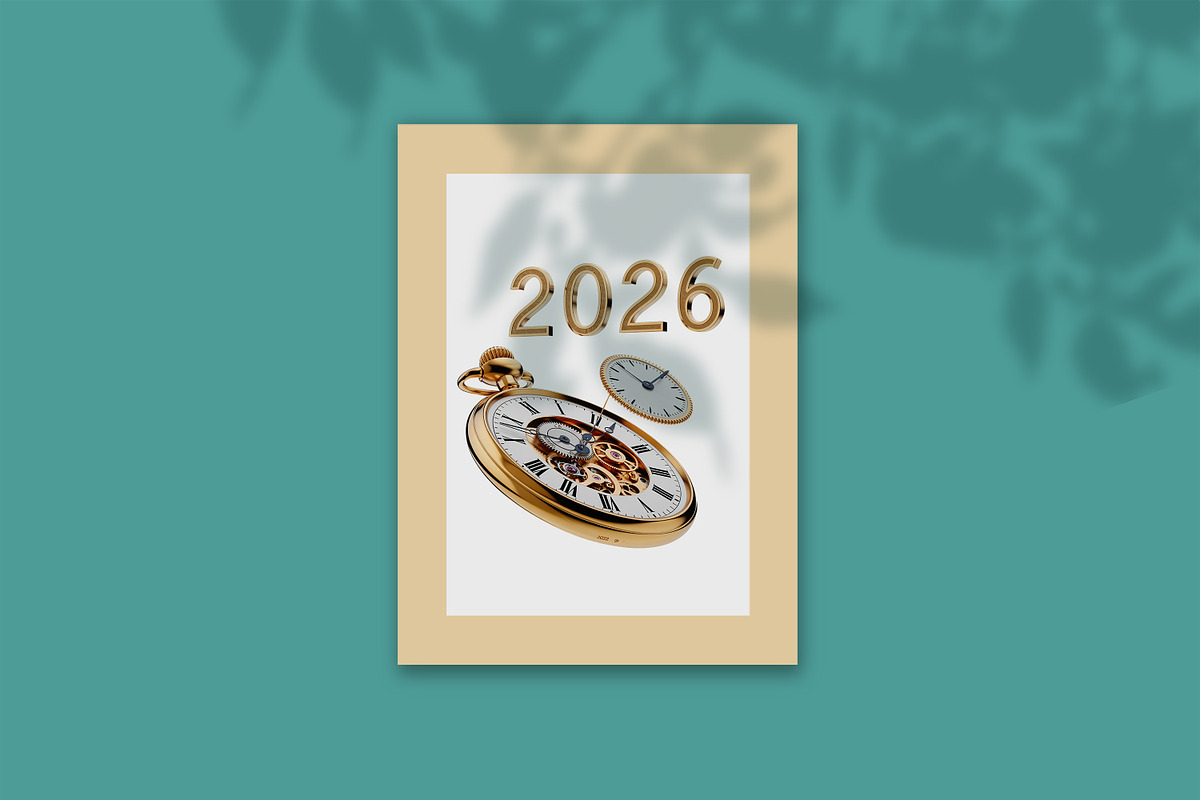 Celebratory New Year 2026 Clipart, an Illustration by Ahmad Designs (Photo 2 of 3)