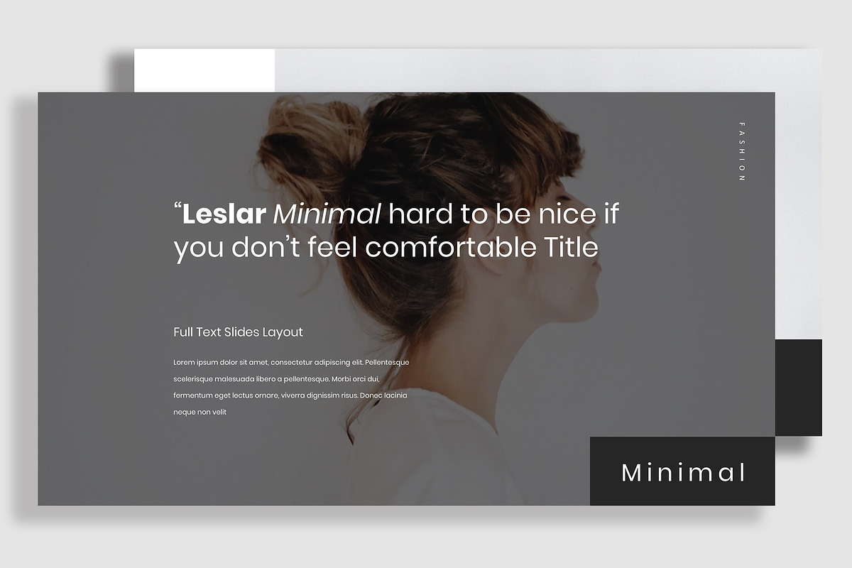 Leslar Minimal Google Slides, a Presentation Template by Infinity Vector Studio (Photo 1 of 5)