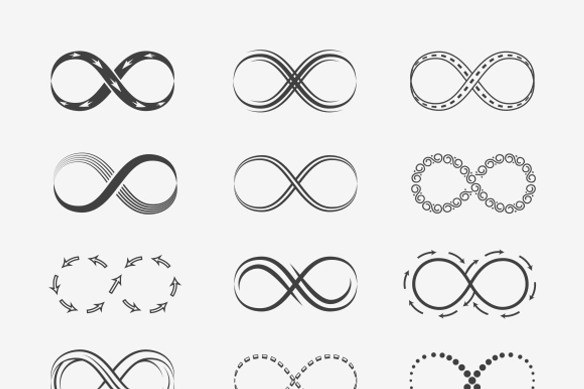 Infinity vector line icons, a Graphic by Microvector