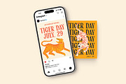 Tiger Illustrations Bundle, an Animal Illustration by Skilline Design Co. (Thumbnail 9 of 10)
