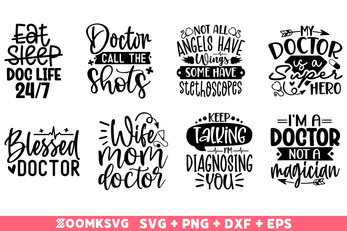 Doctor SVG bundle 40 Designs, an Illustration by ZoomkSVG (Photo 4 of 7)
