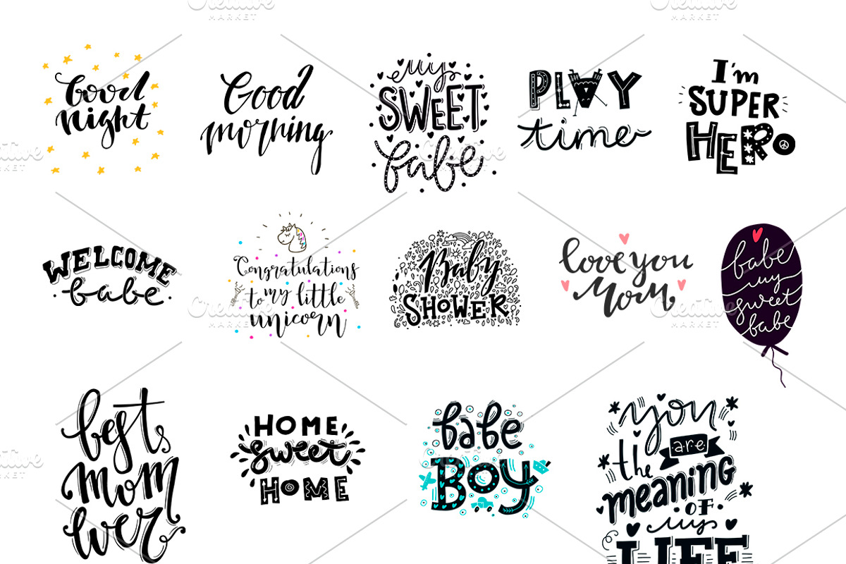 Big set for kids design., a Pattern Graphic by mikka_kika (Photo 7 of 8)
