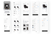 Chair Shop - Ui Kit Mobile, an UI Kit Template by Korsa Agency (Thumbnail 4 of 6)