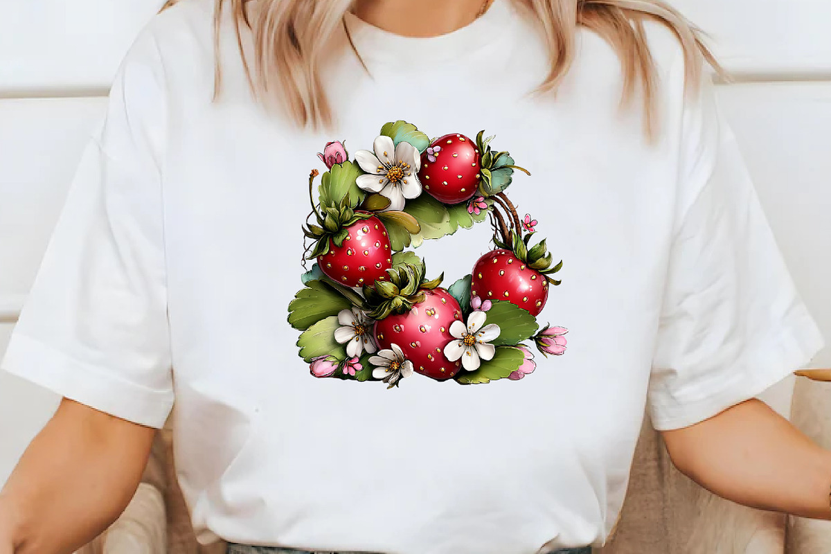 Whimsical Summer strawberry clipart, an Illustration by Designworld (Photo 5 of 7)