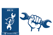 Skull & Dumbbells Design, a Sport Illustration by CarWrap design (Thumbnail 2 of 4)