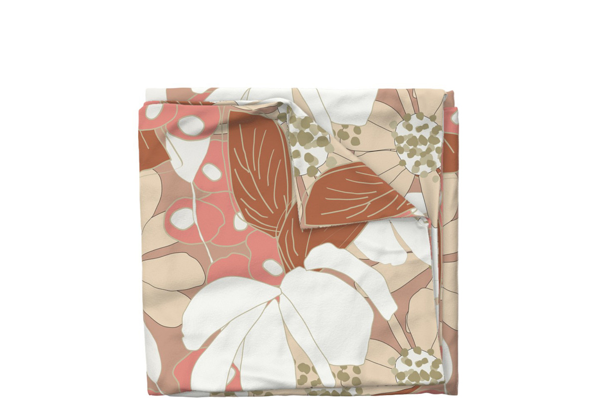 Wild big warm bold flowers meadow, a Pattern Graphic by Cotton Melon pattern Shop (Photo 2 of 5)