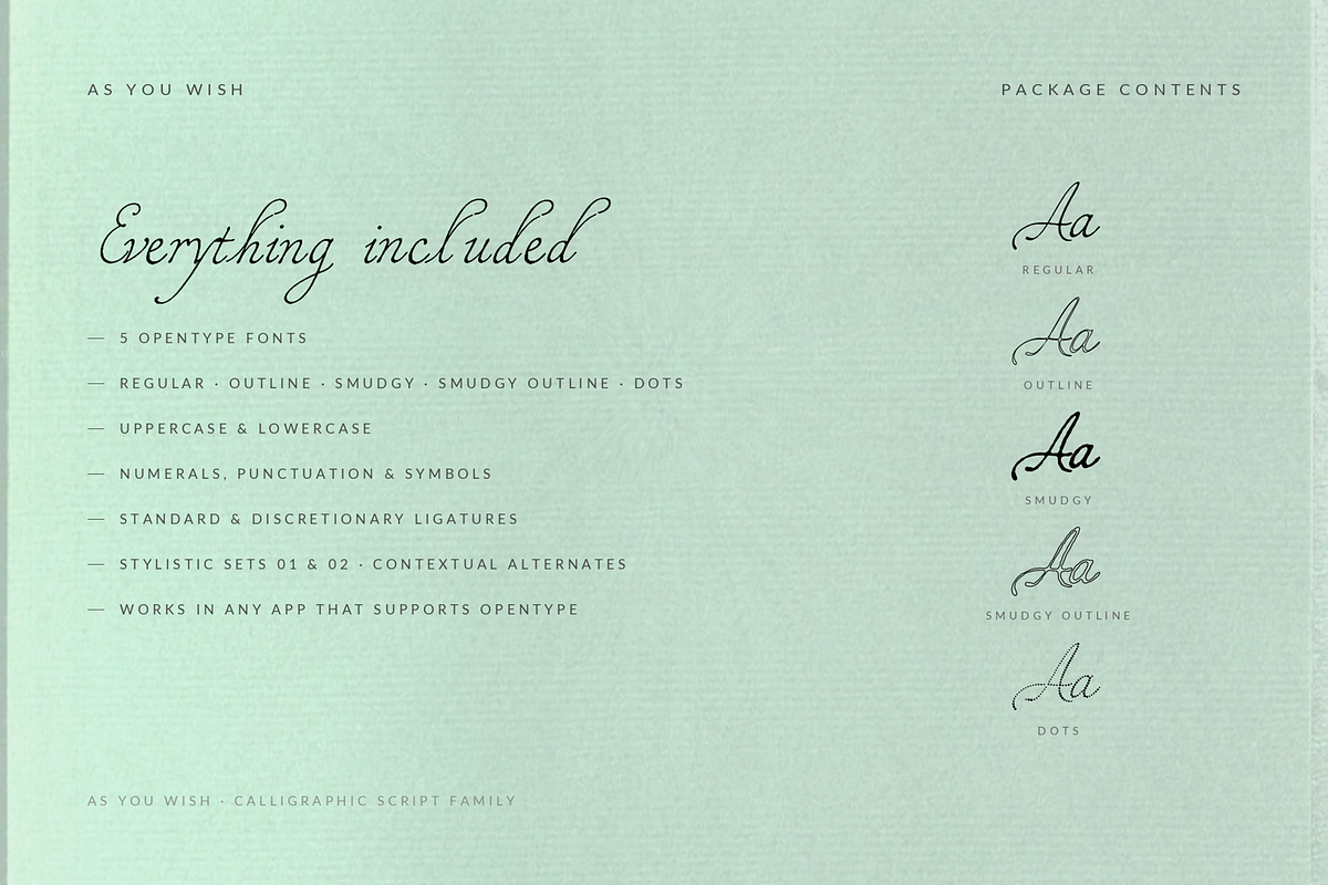 As you wish - Fonts, a Script Font by Lilithcollageart (Photo 9 of 14)
