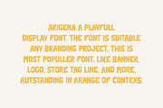 Arigena - Playful Font, a Sans Serif Font by Iqsiart Studio (Thumbnail 2 of 6)