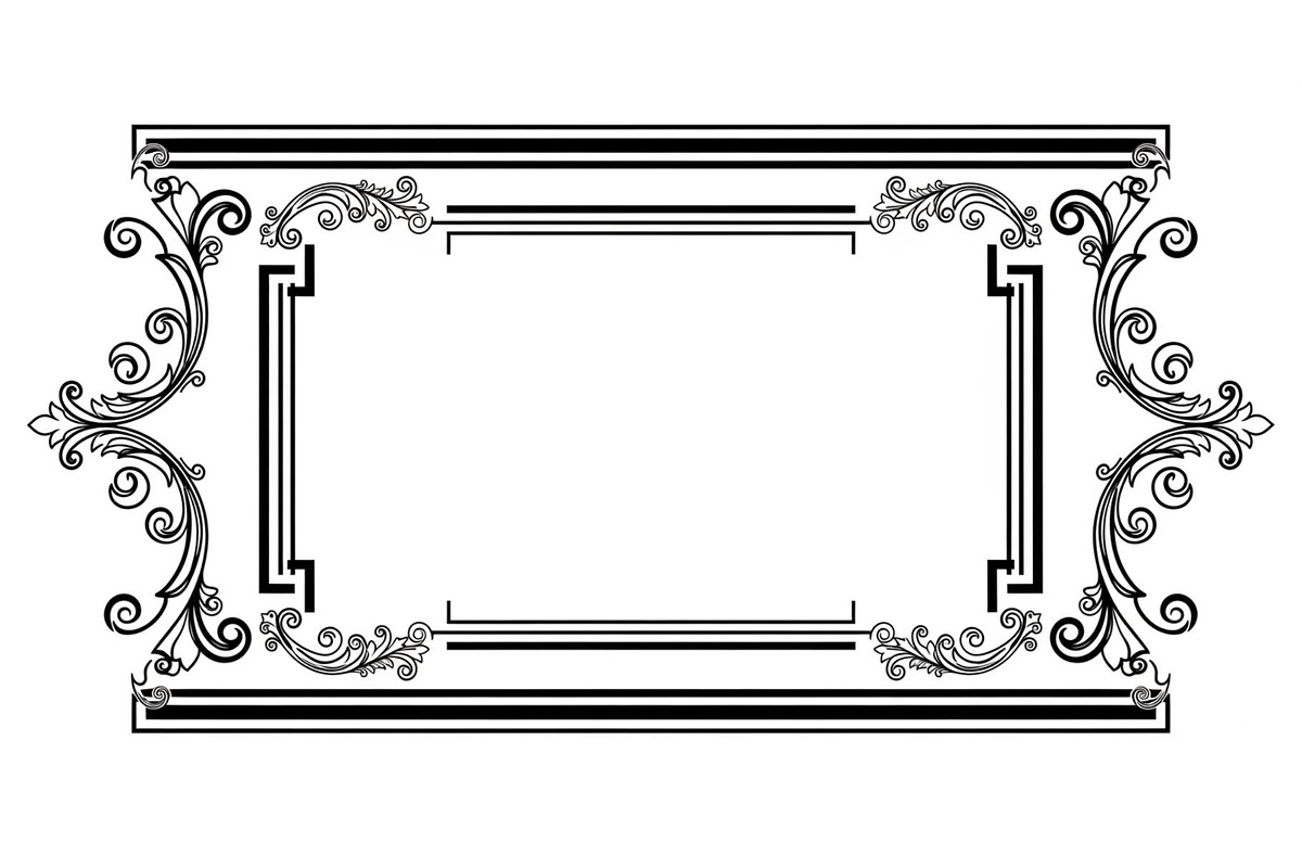 Classic Border Frame SVG Bundle, an Illustration by yasushie (Photo 7 of 28)