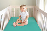 Crib Sheet with Baby Boy Mockup BD04, a Product Mockup by JENLYNN Stock Shop (Thumbnail 3 of 9)