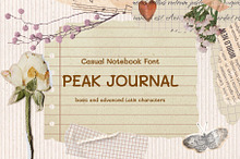 Peak Journal | Casual Notebook Font