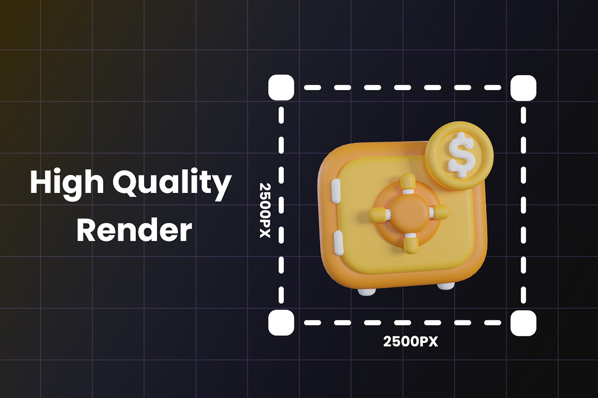 Finance 3D Icon Pack, an Object Graphic by Artnivora.Std (Photo 3 of 4)