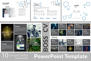 Boss CV 3 PowerPoint Templates, a Presentation Template by MRI STUDIO