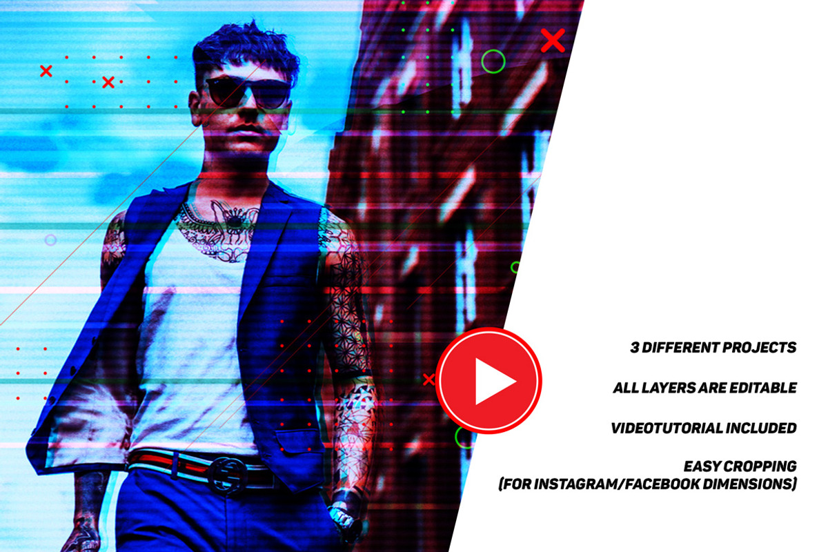Glitch effect with GIF Animation 3 preview 4