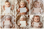 Cute Nursery Card Mockups., a Books & Magazine Mockup by Designwork (Thumbnail 2 of 15)