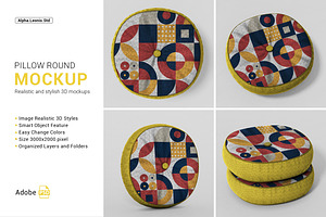 Mockup Pillow Circle