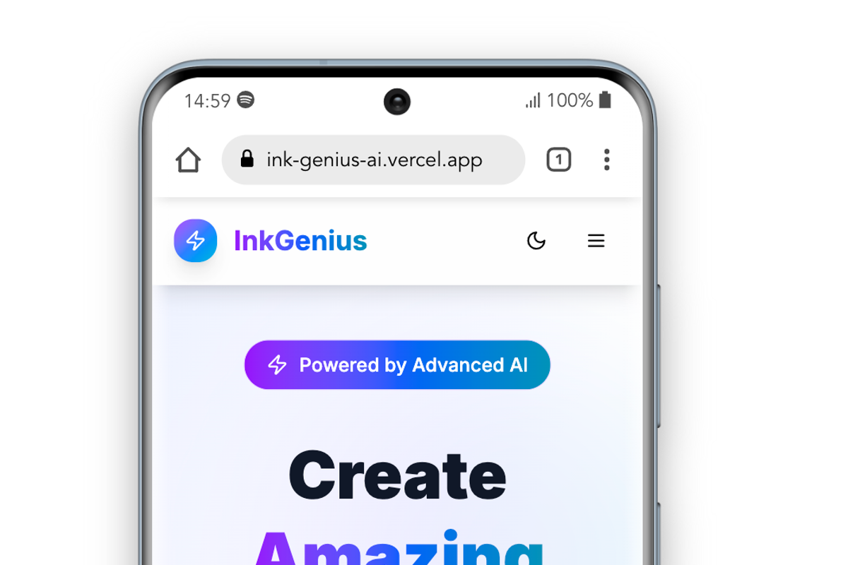 AI Blog Platform - InkGenius, an App Template by Waleed Codes (Photo 26 of 31)