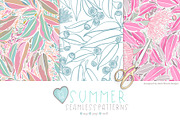 Summer Seamless Patterns, a Pattern Graphic by Sketchbook Designs (Thumbnail 9 of 10)