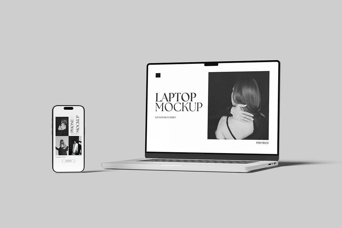 Laptop and Phone Mockup, an iPhone Mockup by Graphiculon (Photo 8 of 11)
