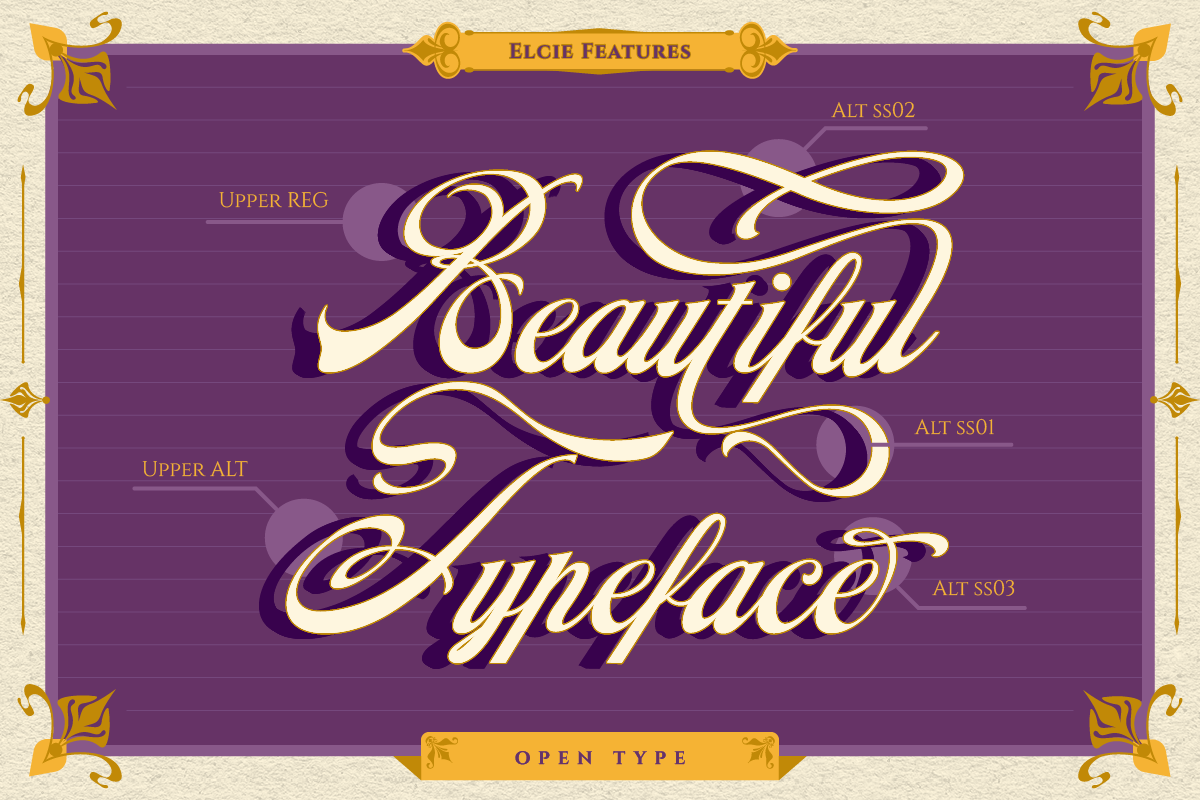 Elcie, a Script Font by Burntilldead (Photo 11 of 14)