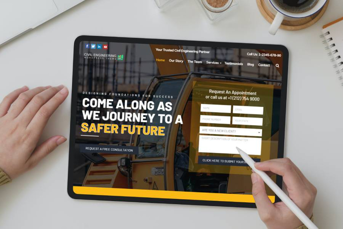 Civil Engineering WordPress Theme preview 4