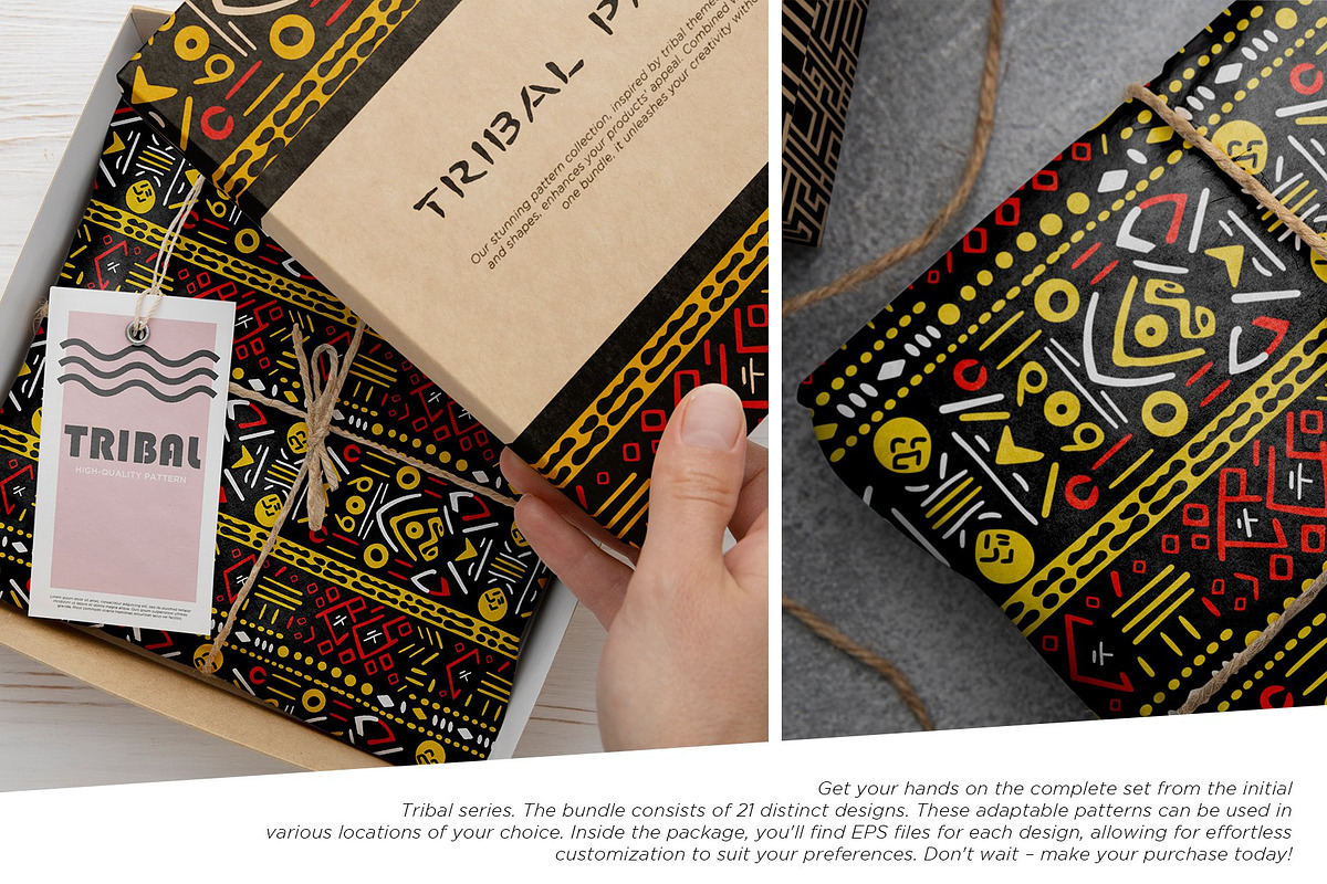 Ethnic-Inspiredf Tribal Pattern Set, a Pattern Graphic by Vibrand Studio (Photo 12 of 12)