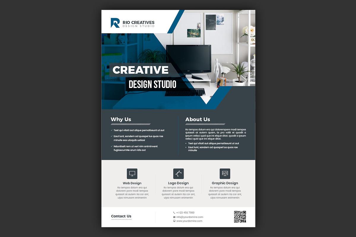 Business Flyer Template InDesign, a Flyer Template by Advaita Printables (Photo 4 of 4)