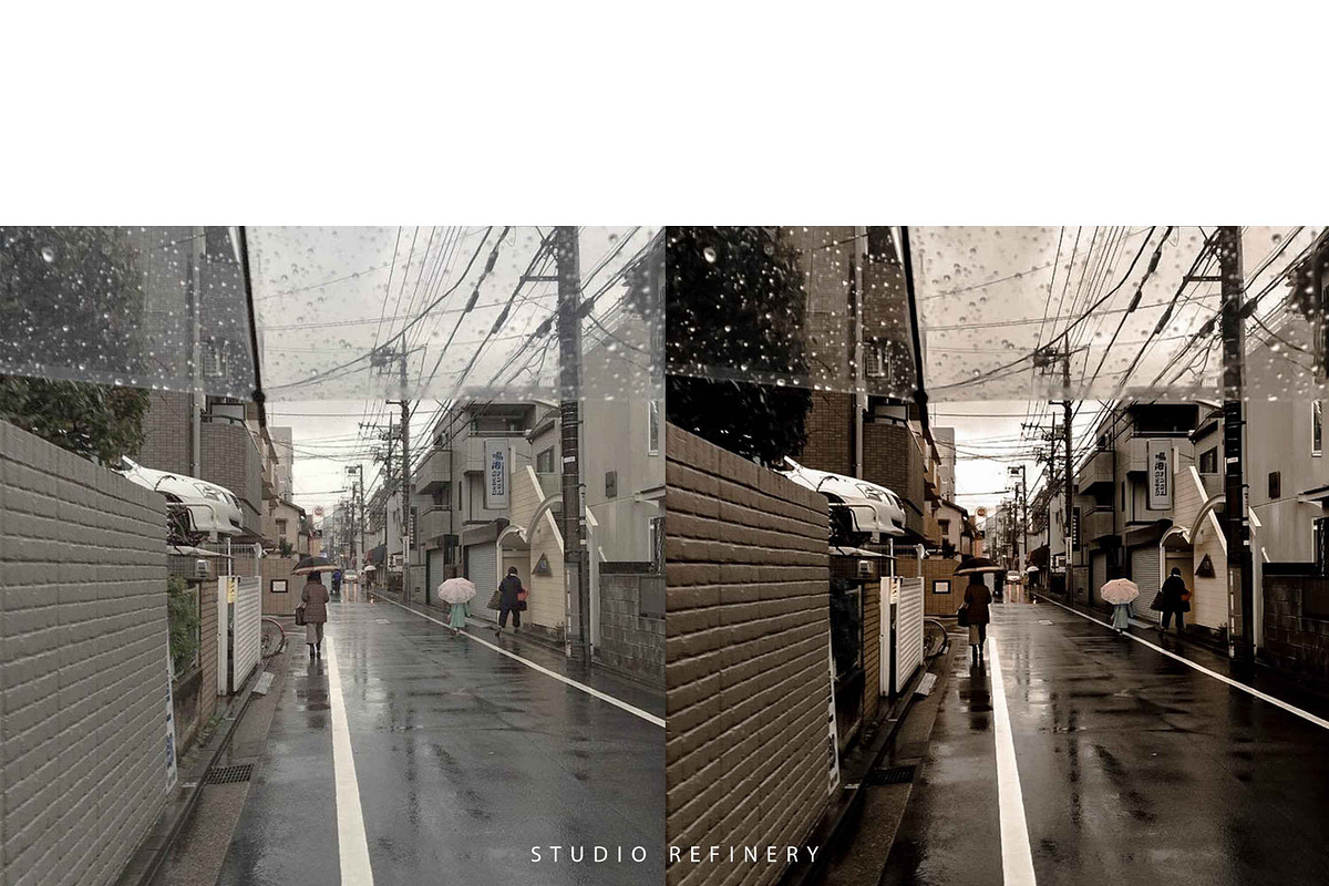 5 DARK MOBILE LIGHTROOM PRESETS, a Layer Style Add-On by STUDIO REFINERY (Photo 5 of 8)