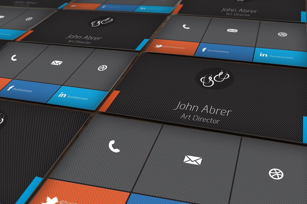 Flat Business Card, a Business Card Template by handart (Photo 4 of 4)