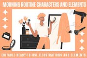 Morning Routine LGBTQ Men, a Person Illustration by YuskinKot (Thumbnail 1 of 8)