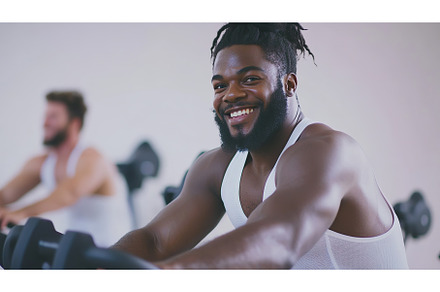 Smiling African American Man Working, a Sports & Recreation Photo by Lermont51