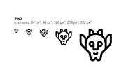 50 Black Metal Icons, an Outline Icon by Side Project (Thumbnail 5 of 8)