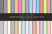 Small Gingham Digital Paper Pack, a Pattern Graphic by NM-Design-Studio (Thumbnail 1 of 2)