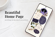 Lavender Wedding Website Invitation, a Landing Page Template by Everyday Perfection (Thumbnail 2 of 12)