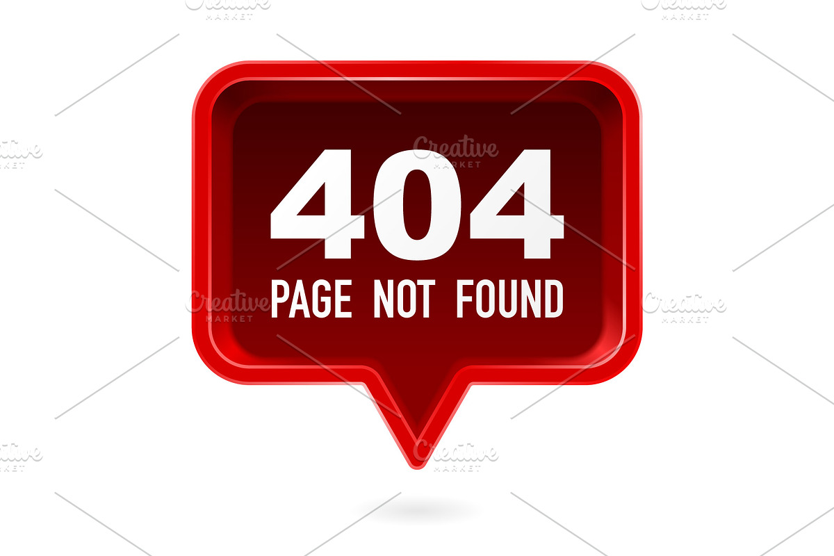 Not found social media symbol, a Templates & Theme by LongQuattroArt