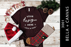 Oxblood Black Festive TShirt Mockup