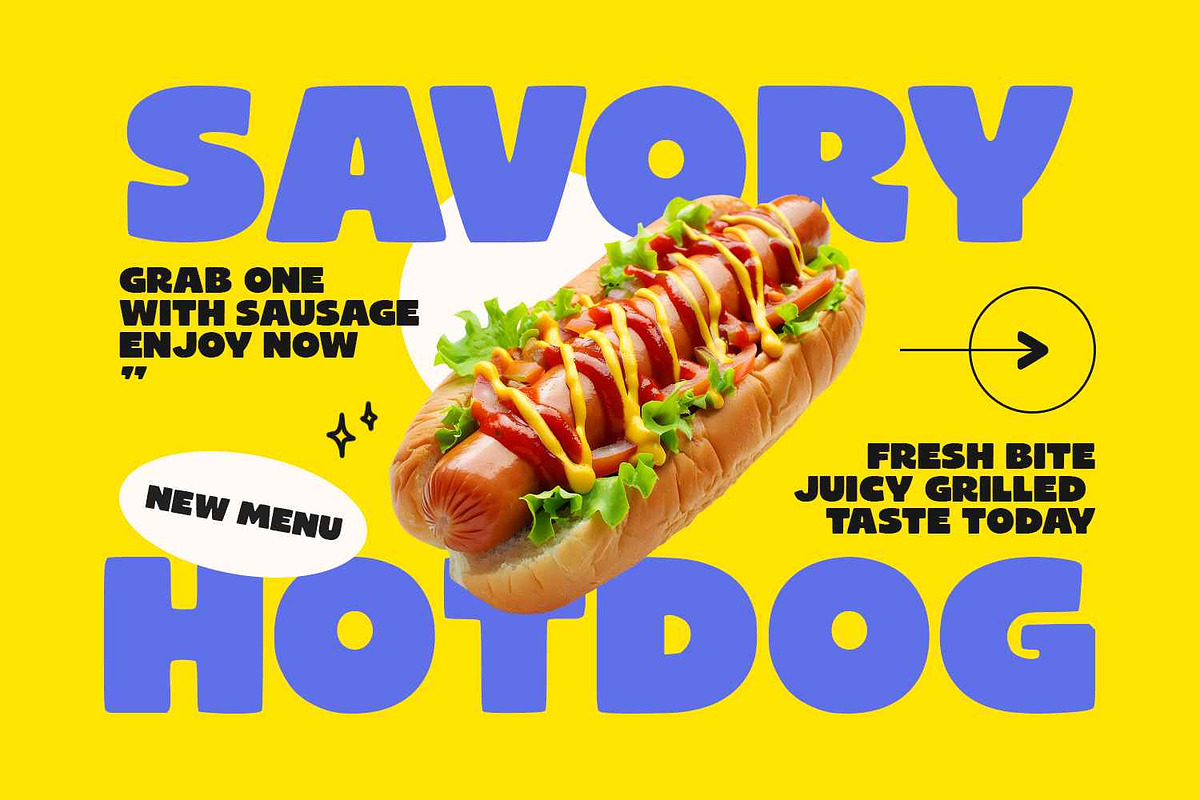 Montera - Food Font, a Sans Serif Font by Umitype (Photo 2 of 8)
