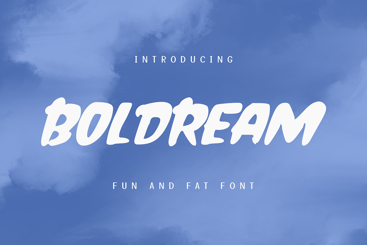 Boldream Fun and Fat Display Font, a Sans Serif Font by Haws.std (Photo 1 of 6)
