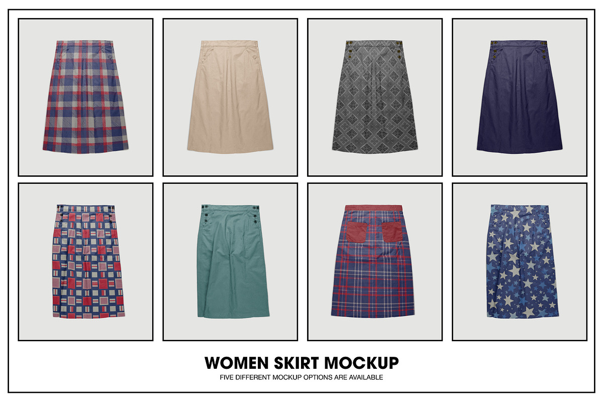 Women skirt mockup, a Bottom Mockup by made_by_nope (Photo 2 of 7)