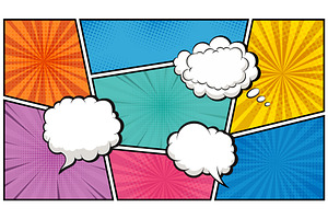 Comic book page template, a Decorative Illustration by Yayasya