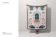 Fringed Woven Throw Blanket Mockup 5, a Household Mockup by creatsy5 (Thumbnail 8 of 12)