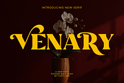 Venary - Elegant Fashion Serif Font, a Serif Font by Font Liner (Thumbnail 1 of 10)