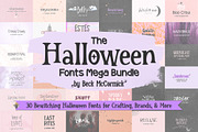 Halloween Font Bundle, Vol. 2, a Handwritten Font by Beck McCormick (Thumbnail 1 of 9)